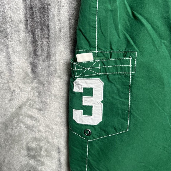 Vintage 90s Polo Ralph Lauren Big 3 Logo Embroidered Swim Trunks Size 32 - Picture 3 of 7